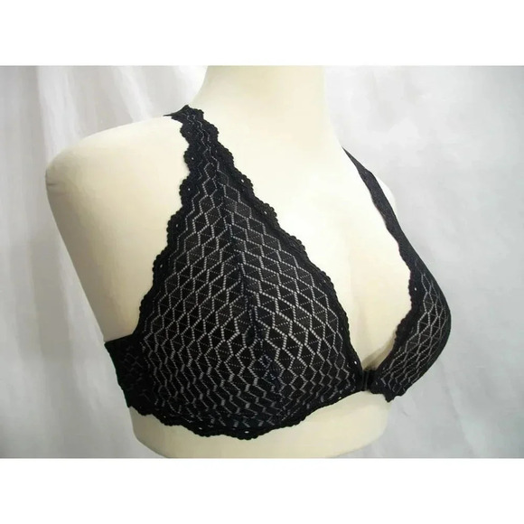 MEDIUM b.tempt'd 910238 by Wacoal Love Triangle Lace‎ Bralette Black NWT - Picture 2 of 6